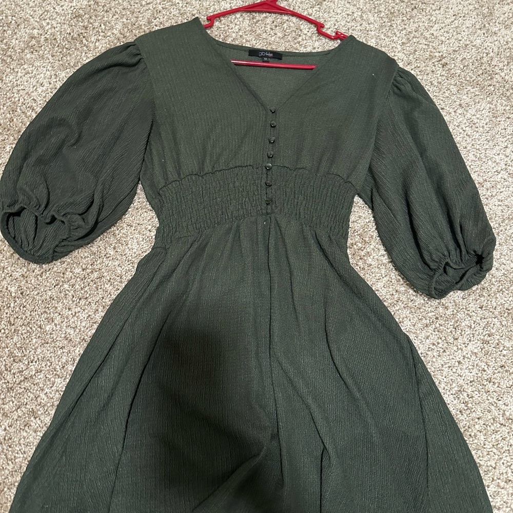 Francesca’s Chic Olive Green Dress